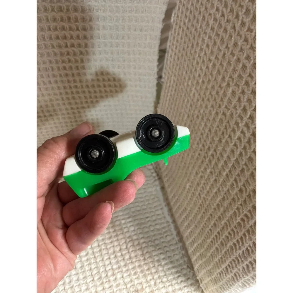 Vintage Unisex Fisher Price Little‎ People Two Seater Toy Car OS Green White